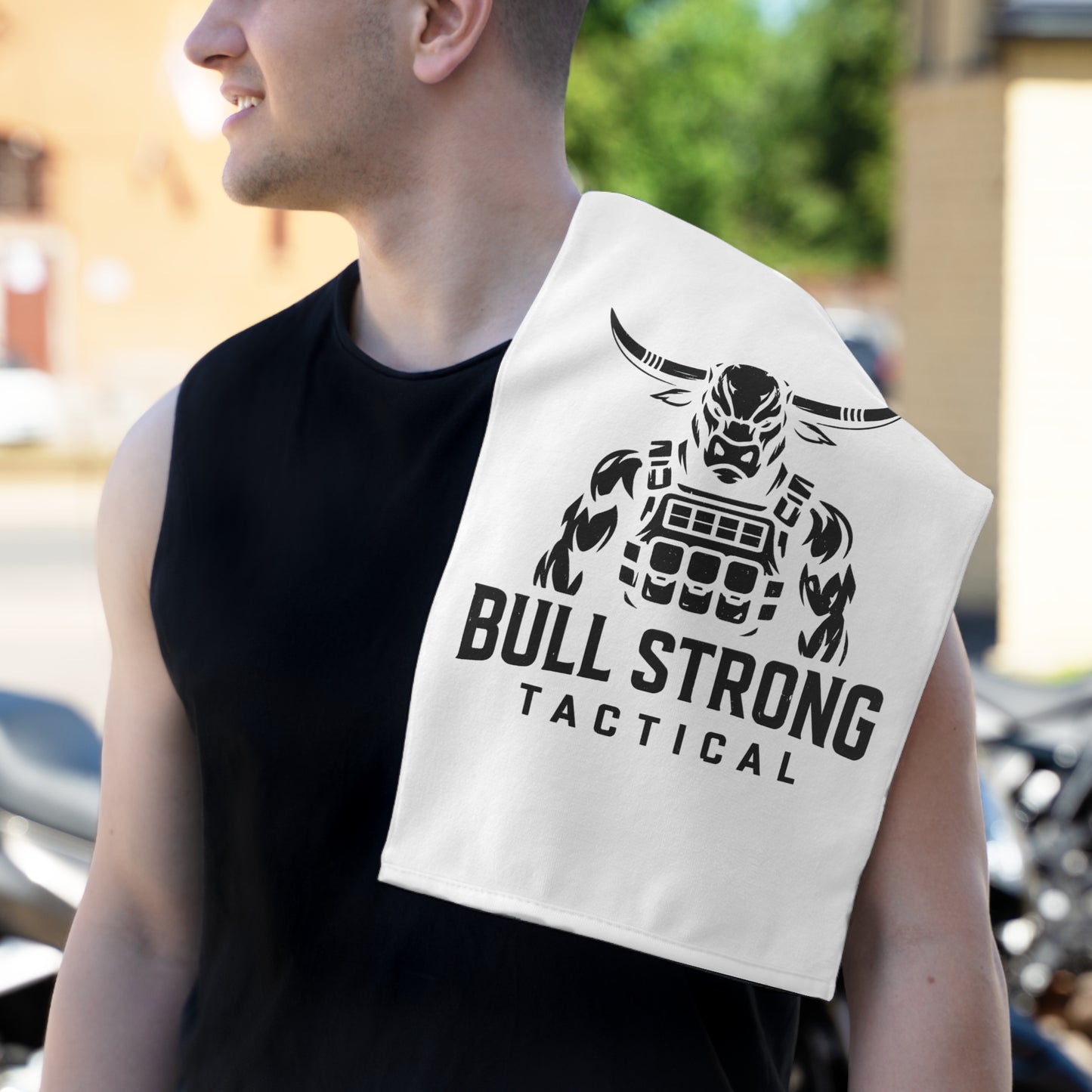 Bull Strong Tactical Rally Towel — 11x18 Gym & Training Hand Towel