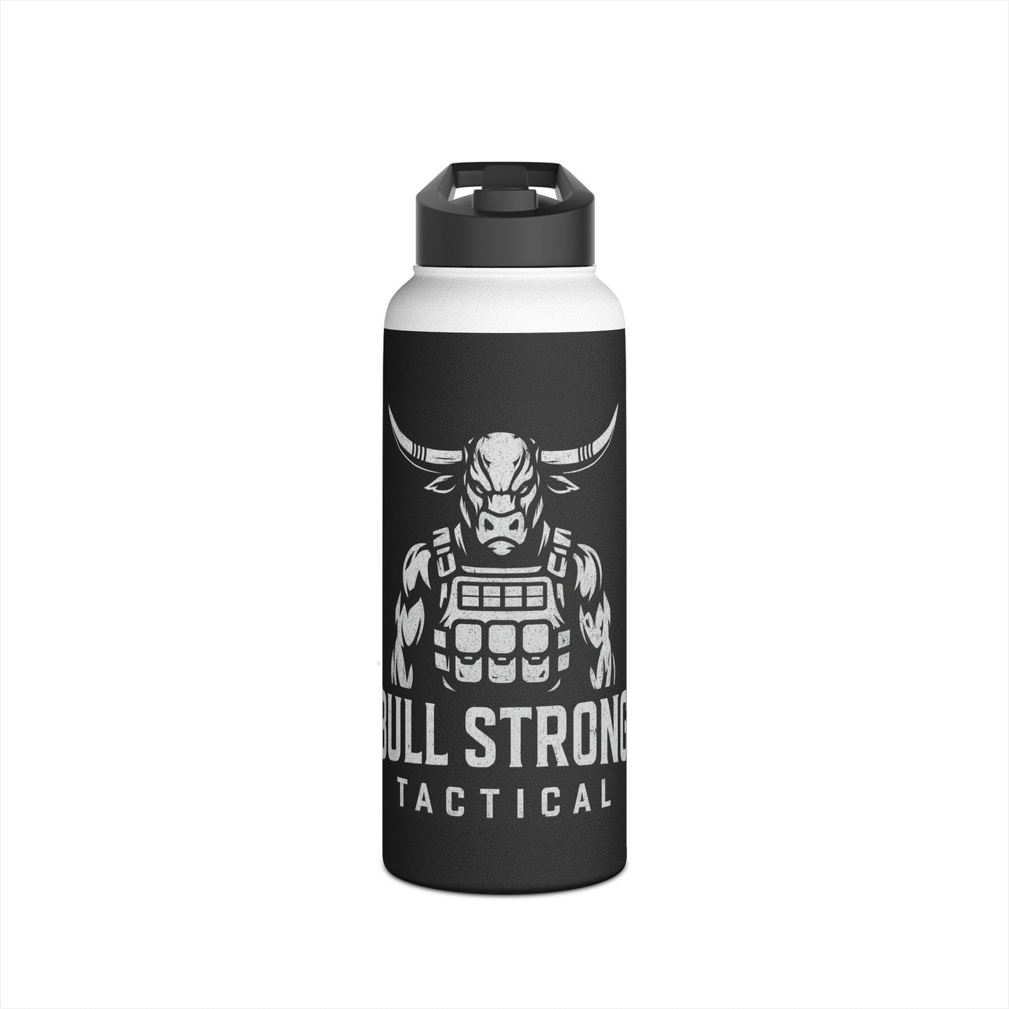 Bull Strong Tactical Stainless Steel Water Bottle — Insulated Sports Bottle